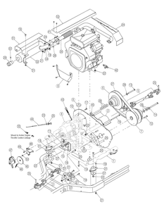Kohler - Transmission Accessories Diagram and Parts List for 467 4X4-1B017G-Before-37ACD710 Cub Cadet Lawn Tractor Accessories